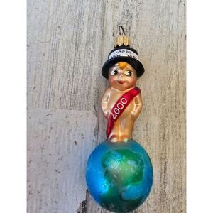 Radko millennium munchkin 2000 New Year's‎ Eve QB earthworld mini